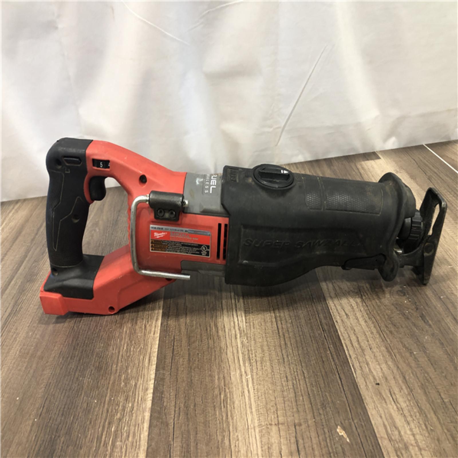 AS-IS Milwaukee FUEL 18V Lithium-Ion Brushless Cordless Super SAWZALL Orbital Reciprocating Saw (Tool-Only)