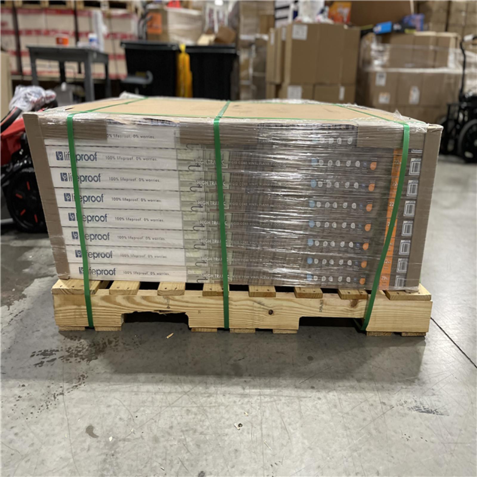 DALLAS LOCATION - LIFEPROOF Montrouge Oak 22 MIL x 9.06 in. W x 48.03 in. L Click Lock Waterproof Vinyl Plank Flooring (21.15 sq. ft. /Case) PALLET-(32 UNITS)