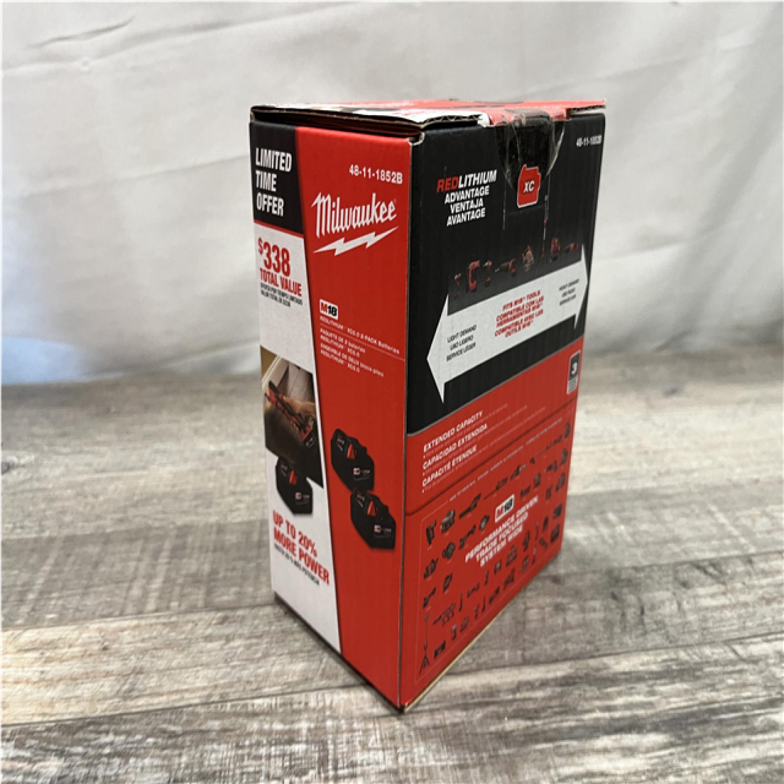 NEW - Milwaukee 18-Volt Lithium-Ion XC Extended Capacity 5.0 Ah Battery Pack (2-Pack)