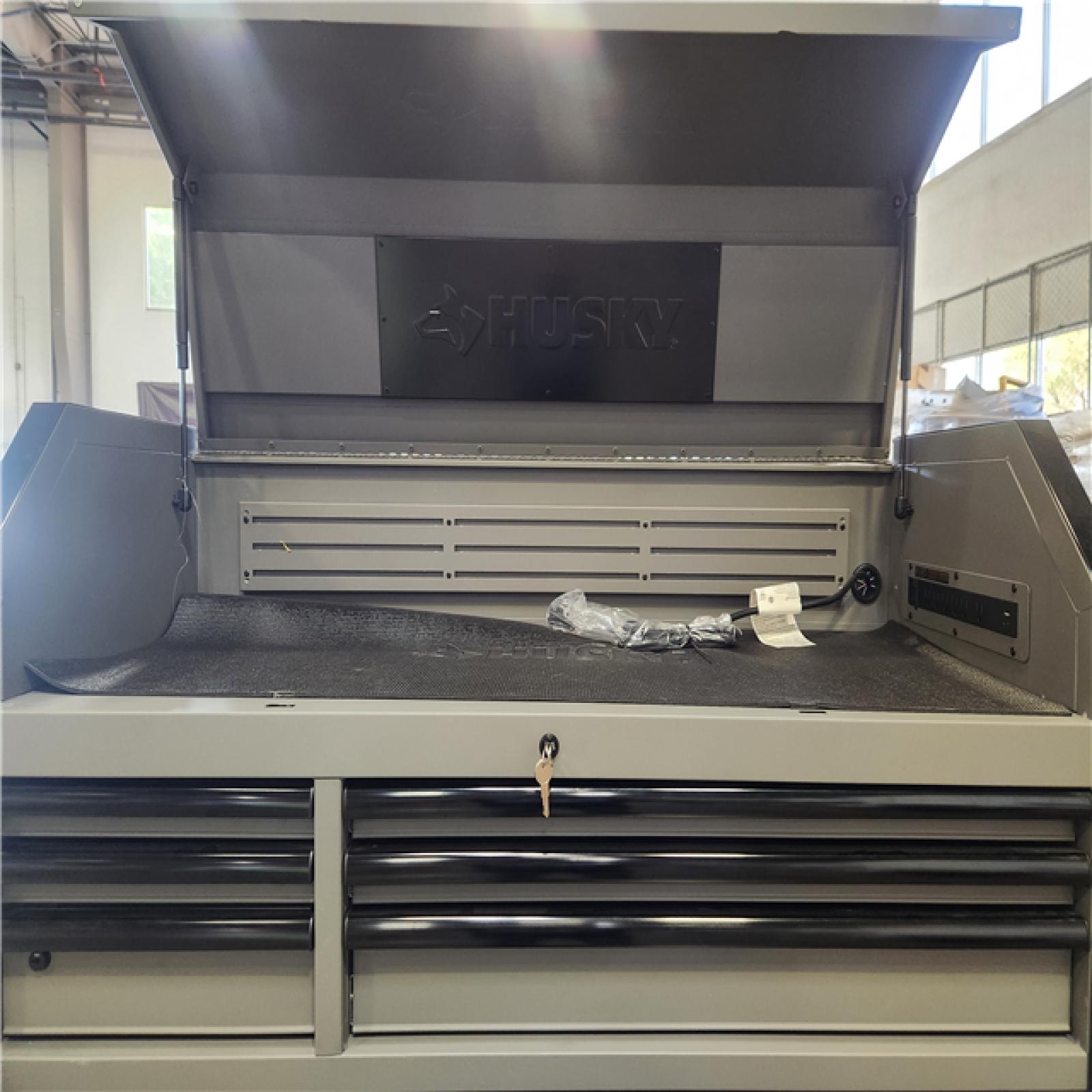 Phoenix Husky Tool Storage 52 in. W Heavy Duty Matte Gray Tool Chest Combo