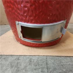 Phoenix Location AS-IS Kalamera 18 in. Kamado Ceramic Charcoal Grill in Red (Grill Only)