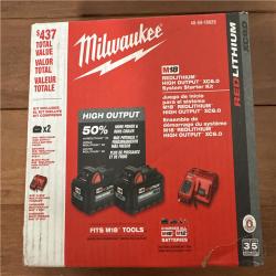 California NEW Milwaukee Red Lithium Starter Kit  includes (2) Batteries & Charger
