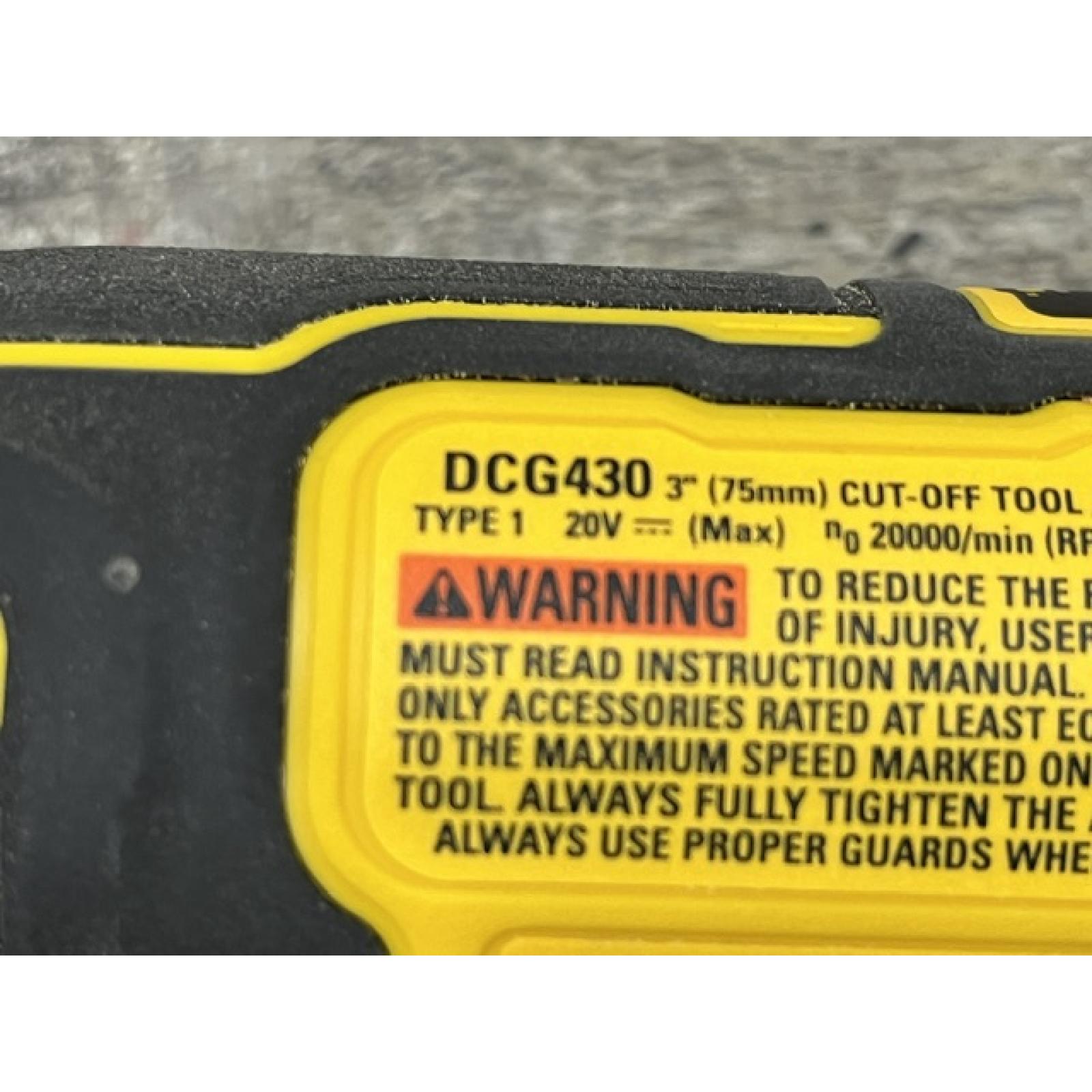AS-IS DEWALT ATOMIC 20V MAX Cordless Brushless 3 in. Cut-Off Tool (Tool Only)