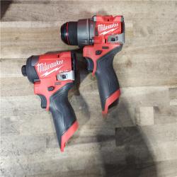 HOUSTON LOCATION - AS-IS Milwaukee FUEL 12-Volt Lithium-Ion Brushless Cordless Hammer Drill and Impact Driver Combo Kit