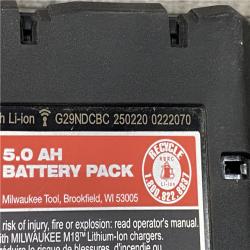 AS-IS Milwaukee 18-Volt Lithium-Ion XC Starter Kit with Two 5.0Ah Batteries and Charger
