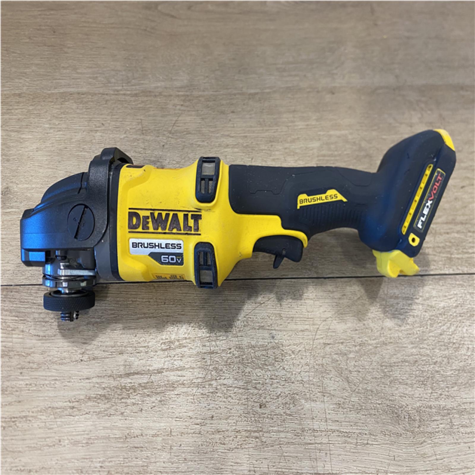 AS-IS DEWALT FLEXVOLT 60V Cordless 7 in. Angle Grinder (Tool-Only)