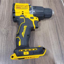 AS-IS DEWALT ATOMIC 20-Volt Lithium-Ion Cordless 1/2 in. Compact Hammer Drill with 3.0Ah Battery, Charger and Bag