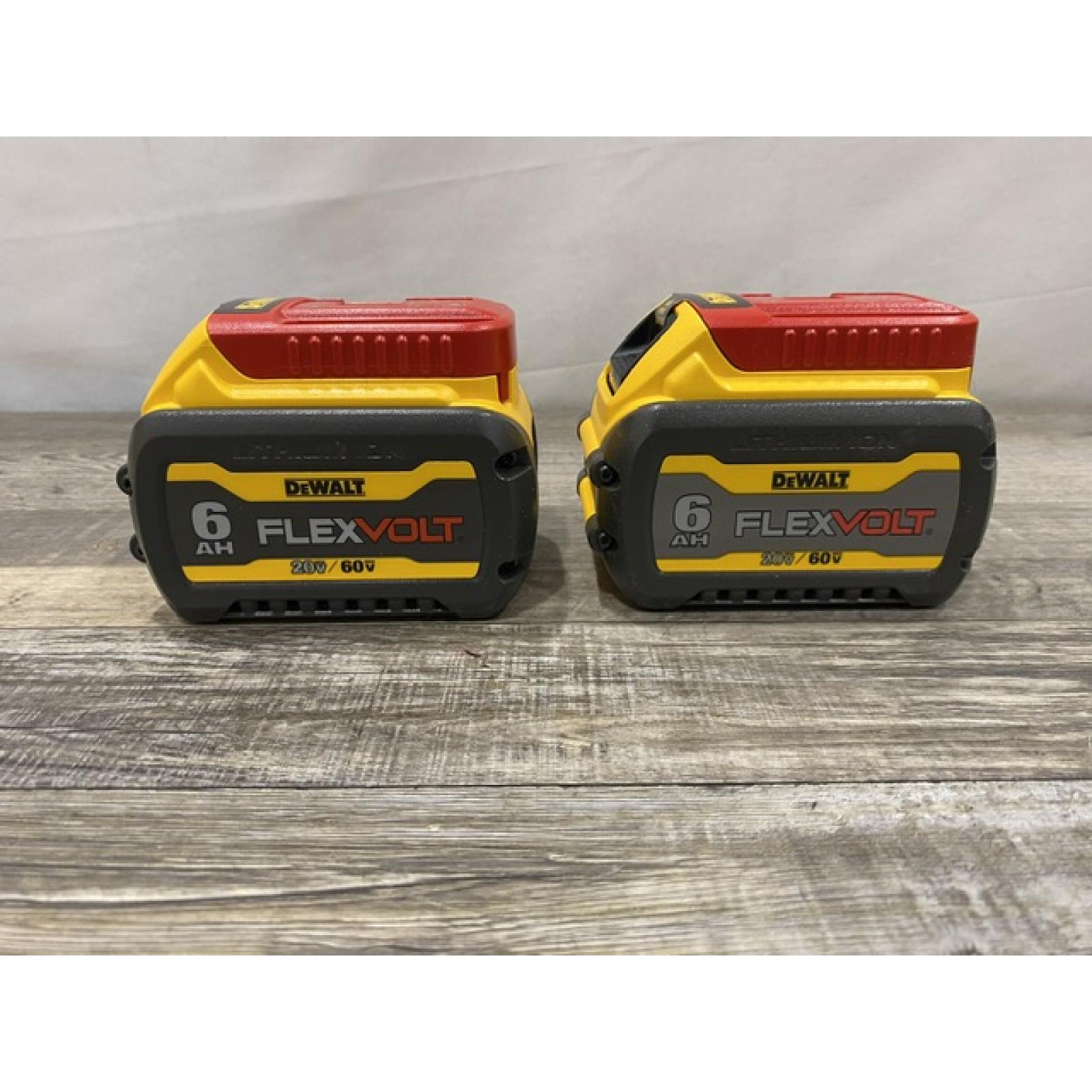 AS-IS DEWALT FLEXVOLT 20V/60V MAX Lithium-Ion 6.0Ah Battery Pack (2 Pack)