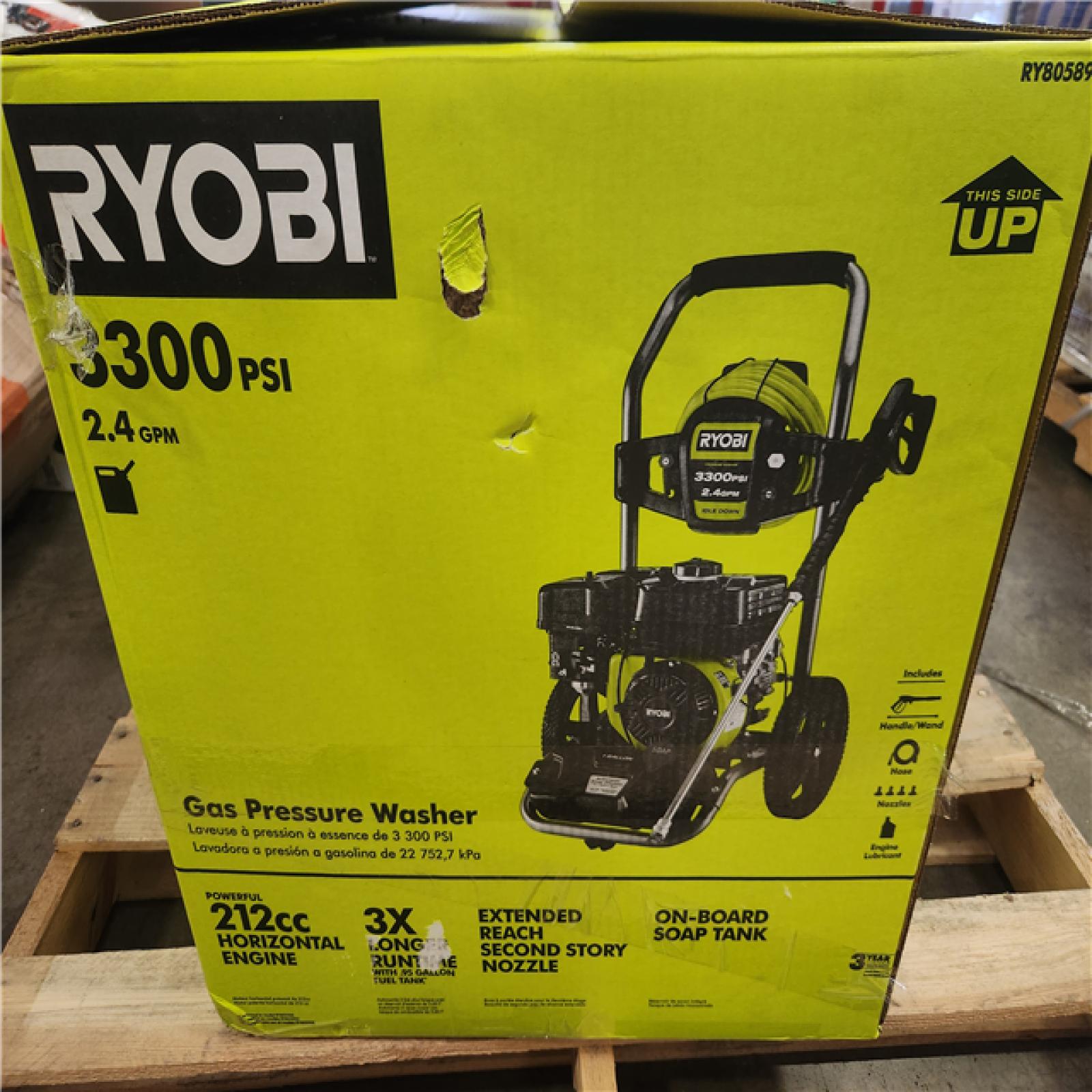 Phoenix NEW RYOBI 3300 PSI 2.4 GPM Cold Water Gas Pressure Washer with 212cc Engine