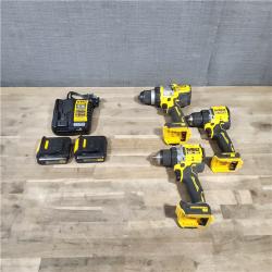 HOUSTON LOCATION - AS-IS DEWALT 3 TOOL COMBO KIT W/ (2) BATTERY & CHARGER