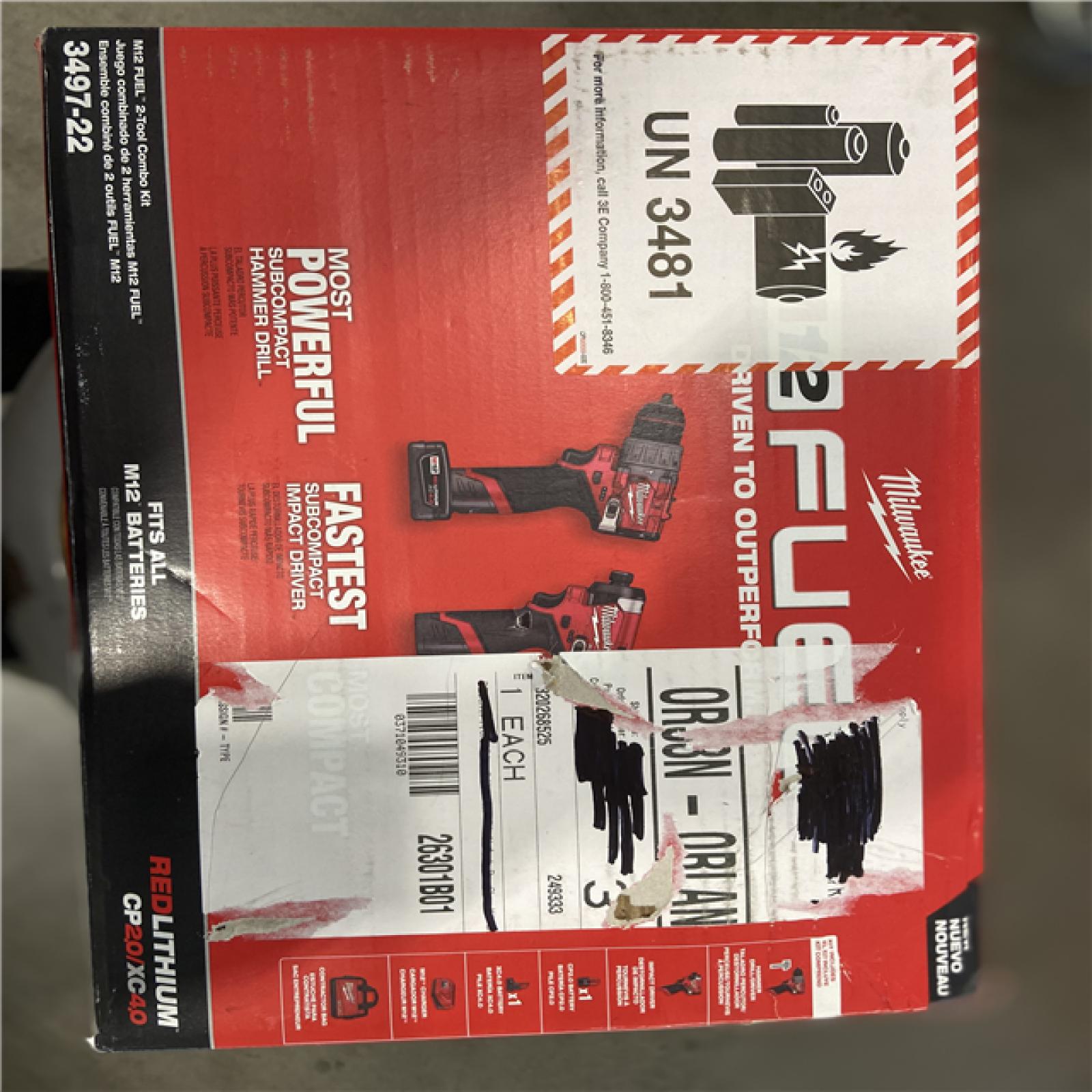 NEW! - Milwaukee M12 FUEL 12-Volt Lithium-Ion Brushless Cordless Hammer Drill and Impact Driver Combo Kit