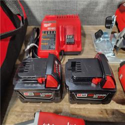 HOUSTON LOCATION - AS-IS MILWAUKEE 7 TOOL COMBO KIT W/ (2) BATTERY & CHARGER