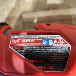 Houston Location AS-IS Milwaukee FUEL 18-Volt Lithium-Ion Brushless Cordless 18-Gauge 1/4 in. Narrow Crown Stapler (Tool-Only)