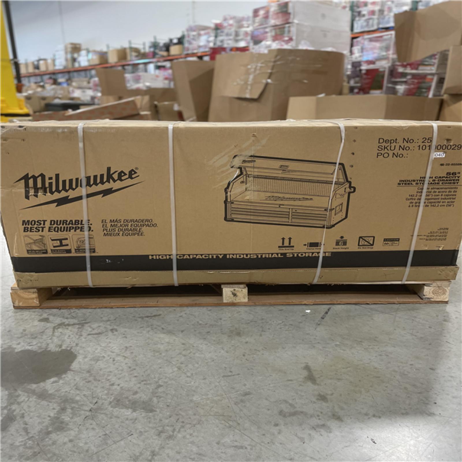 DALLAS LOCATION - MILWAUKEE High Capacity 56 in. W x 22 in. D 8-Drawer Top Tool Chest