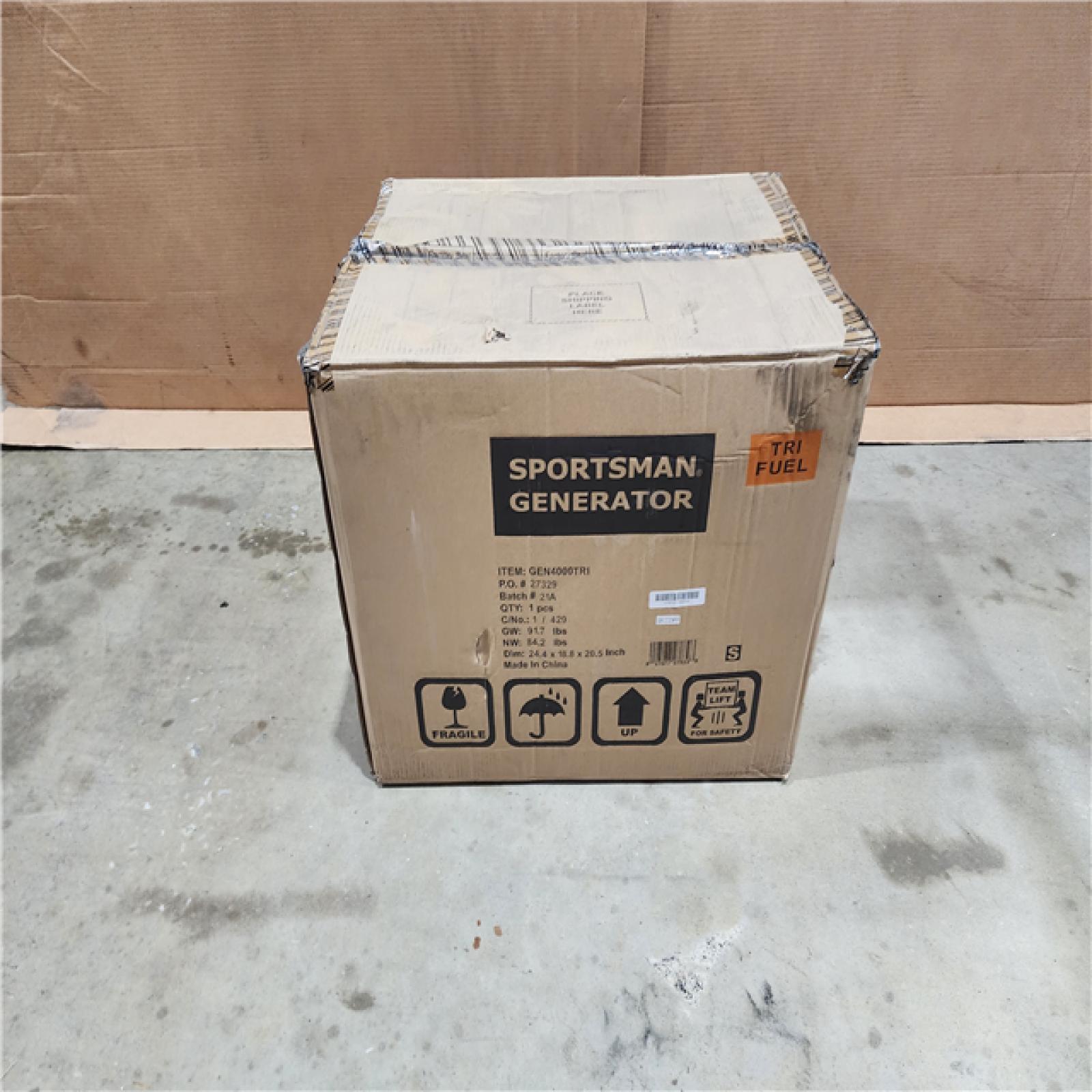 HOUSTON LOCATION - AS - IS SPORTSMAN GENERATOR (BRAND NEW)