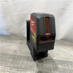 AS-IS Milwaukee 12-Volt Lithium-Ion Cordless Green 125 ft. Cross Line and Plumb Points Laser Level (Tool-Only)
