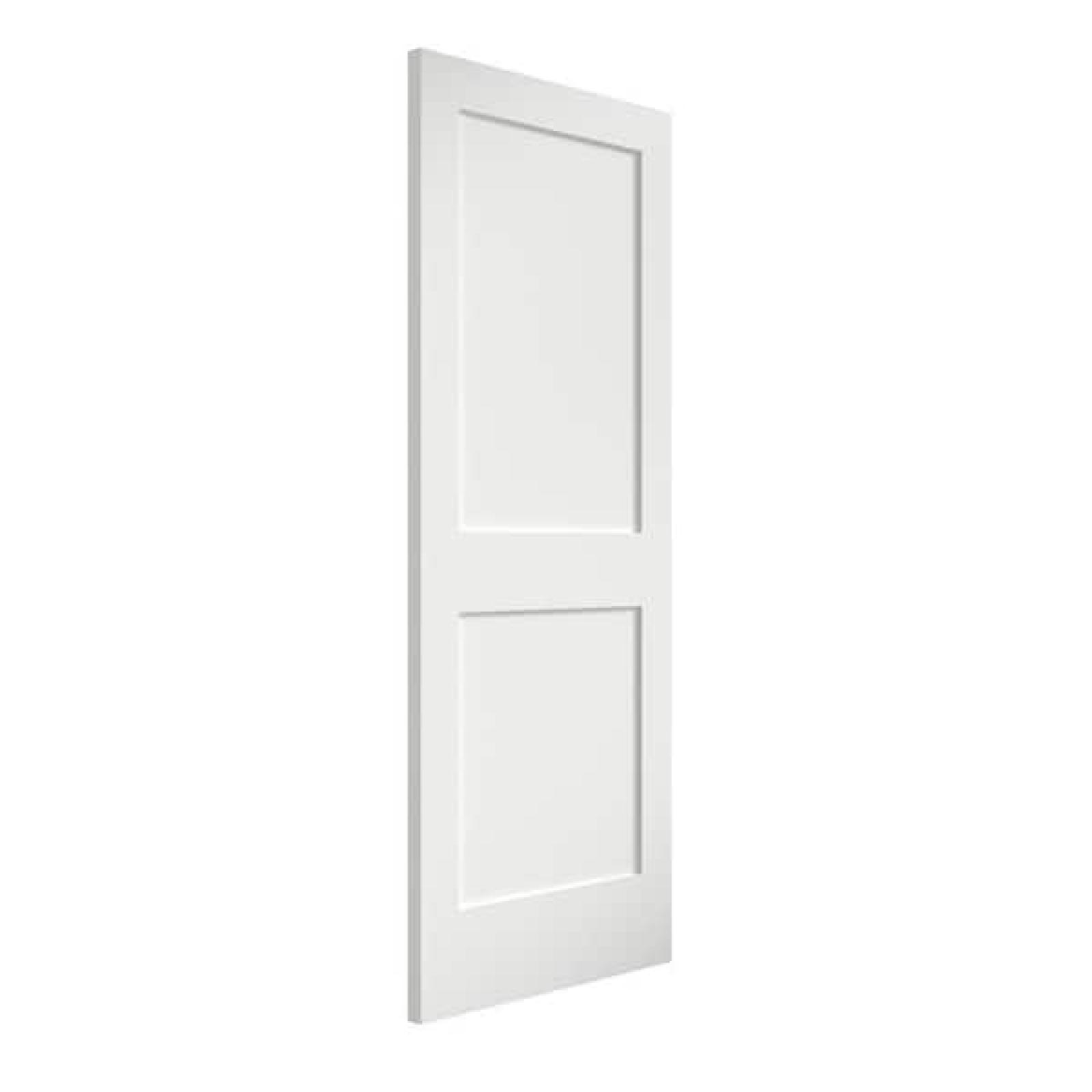 Phoenix Eightdoors 30 in. x 80 in. x 1-3/4 in. 2-Panel Shaker Solid Core White Primed Pine Wood Interior Door Slab Pallet (7-Doors)