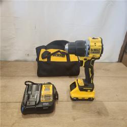 AS-IS- DEWALT ATOMIC 20V Cordless 1/2 in. Compact Hammer Drill Kit