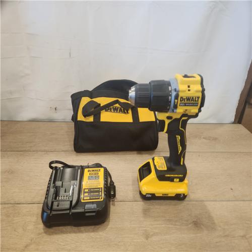AS-IS- DEWALT ATOMIC 20V Cordless 1/2 in. Compact Hammer Drill Kit