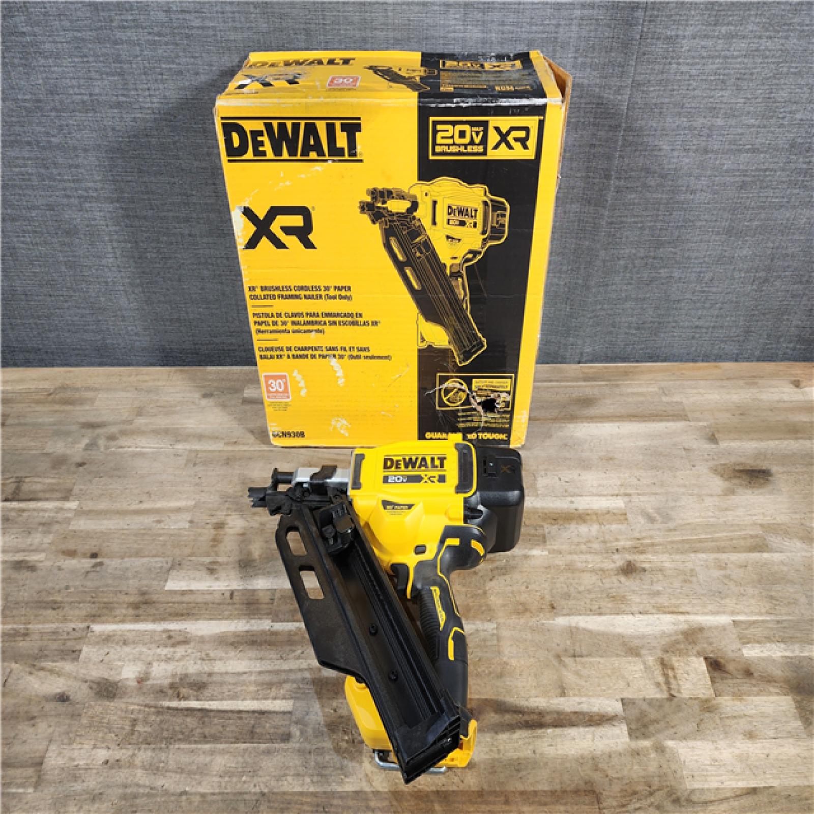 HOUSTON LOCATION - AS-IS DEWALT 20-Volt 30° Cordless Framing Nailer (Tool-Only)
