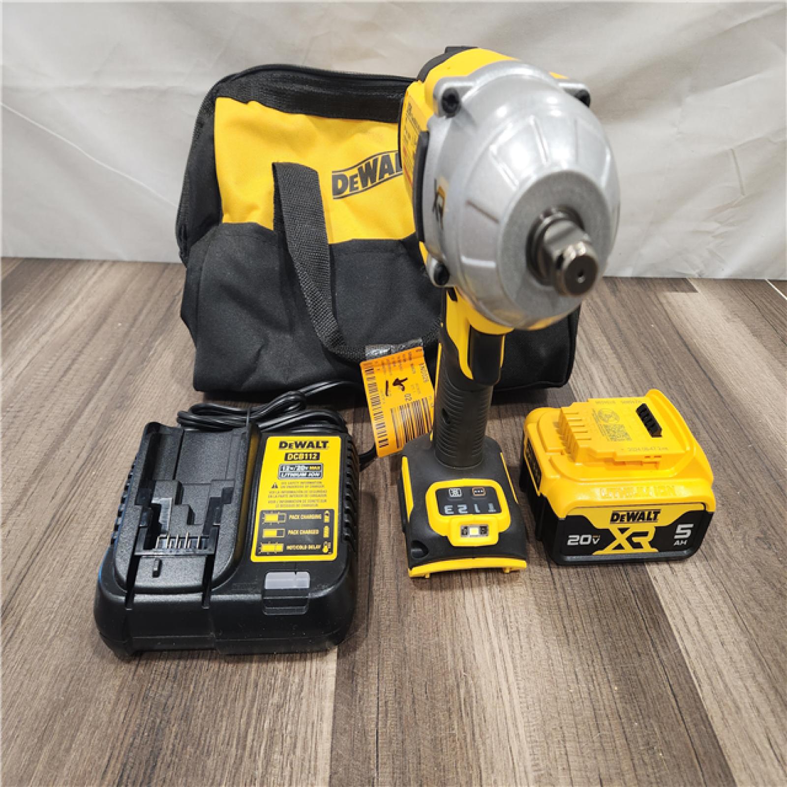 AS-IS DEWALT 20V MAX Lithium-Ion Cordless 1/2 in. Impact Wrench Kit