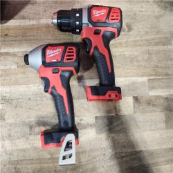HOUSTON LOCATION - AS-IS Milwaukee M18 Brushed Cordless (2-Tool) Drill/Driver and Impact Driver Kit