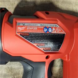 HOUSTON LOCATION - AS-IS (APPEARS LIKE NEW) MILWAUKEE FUEL 18-Volt Lithium-Ion Brushless Cordless 18-Gauge 1/4 in. Narrow Crown Stapler (Tool-Only)