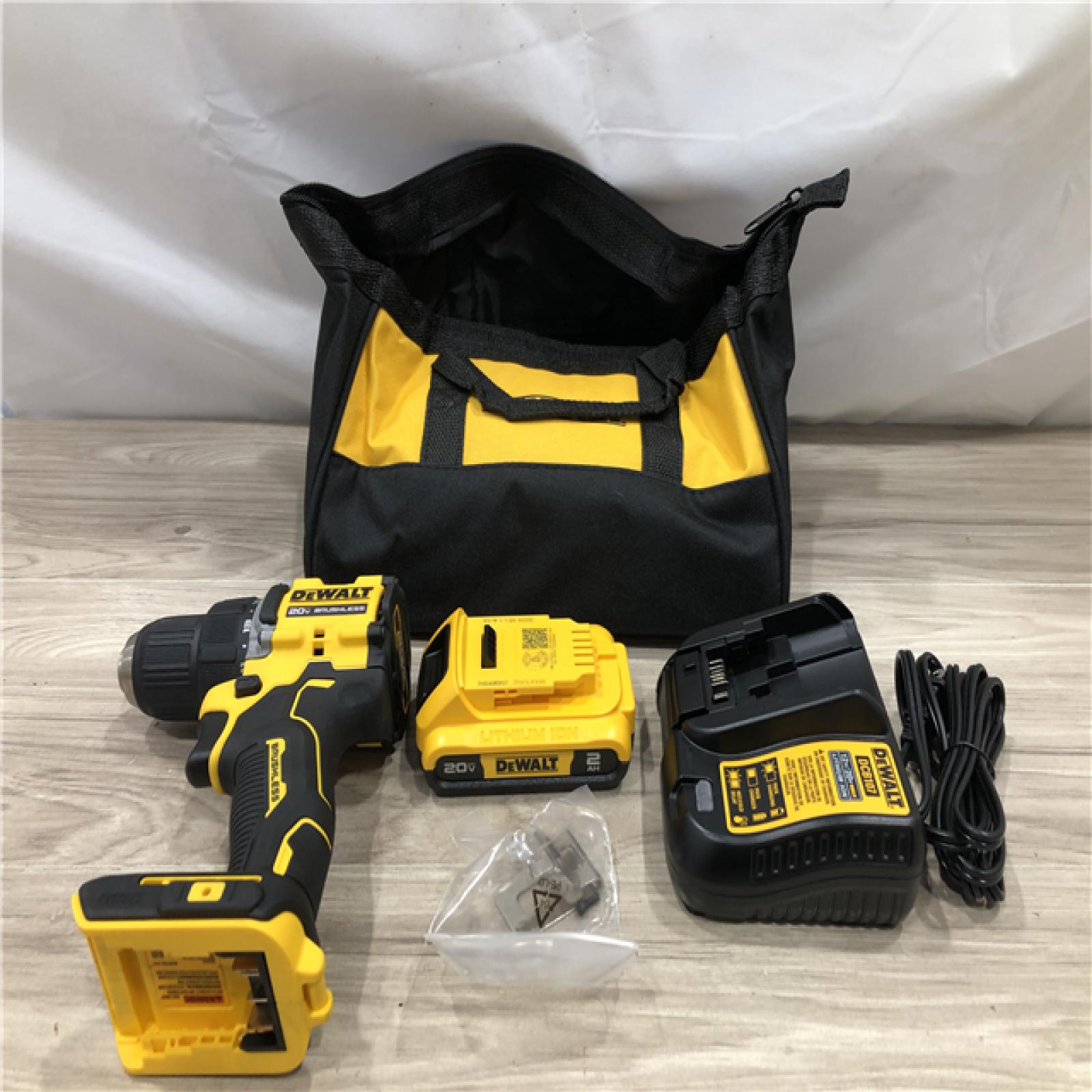 AS-IS DEWALT Atomic 20V Lithium-Ion Cordless Compact 1/2 in. Drill/Driver Kit
