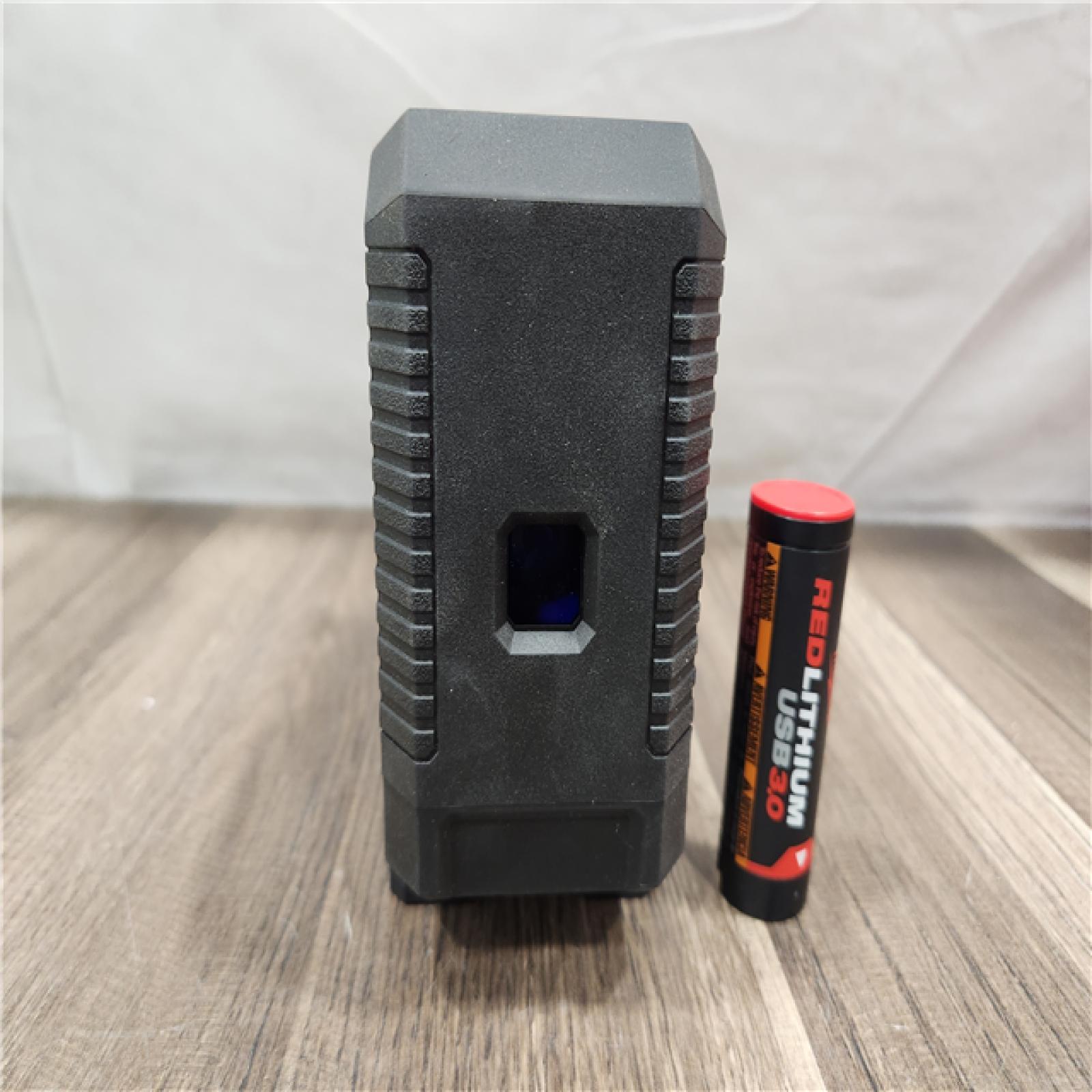 AS-IS- MILWAUKEE 100 Ft. REDLITHIUM Lithium-Ion USB Green Rechargeable Cross Line Laser Level with Charger