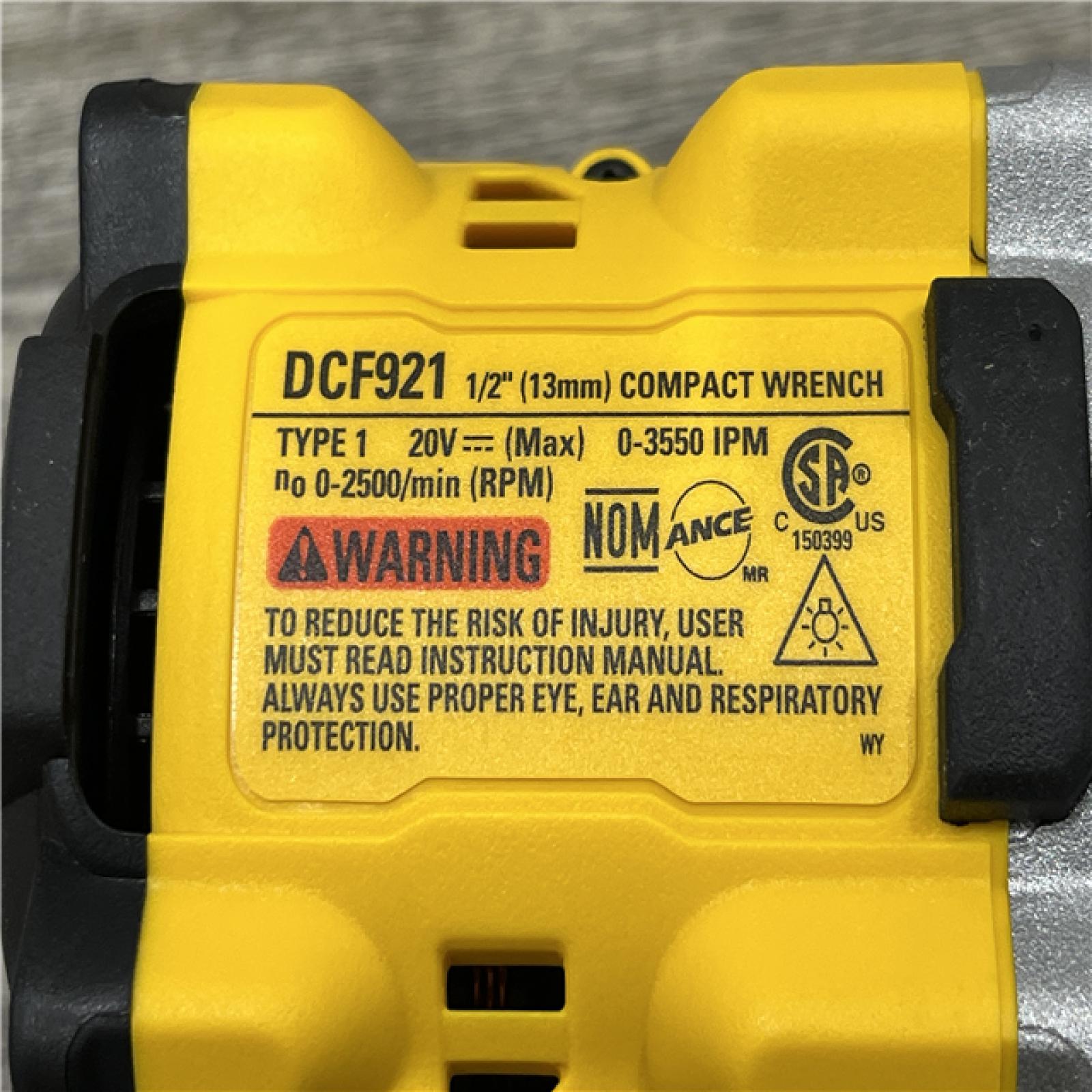 AS-IS DEWALT ATOMIC 20V MAX Cordless Brushless 1/2 in. Variable Speed Impact Wrench (Tool Only)