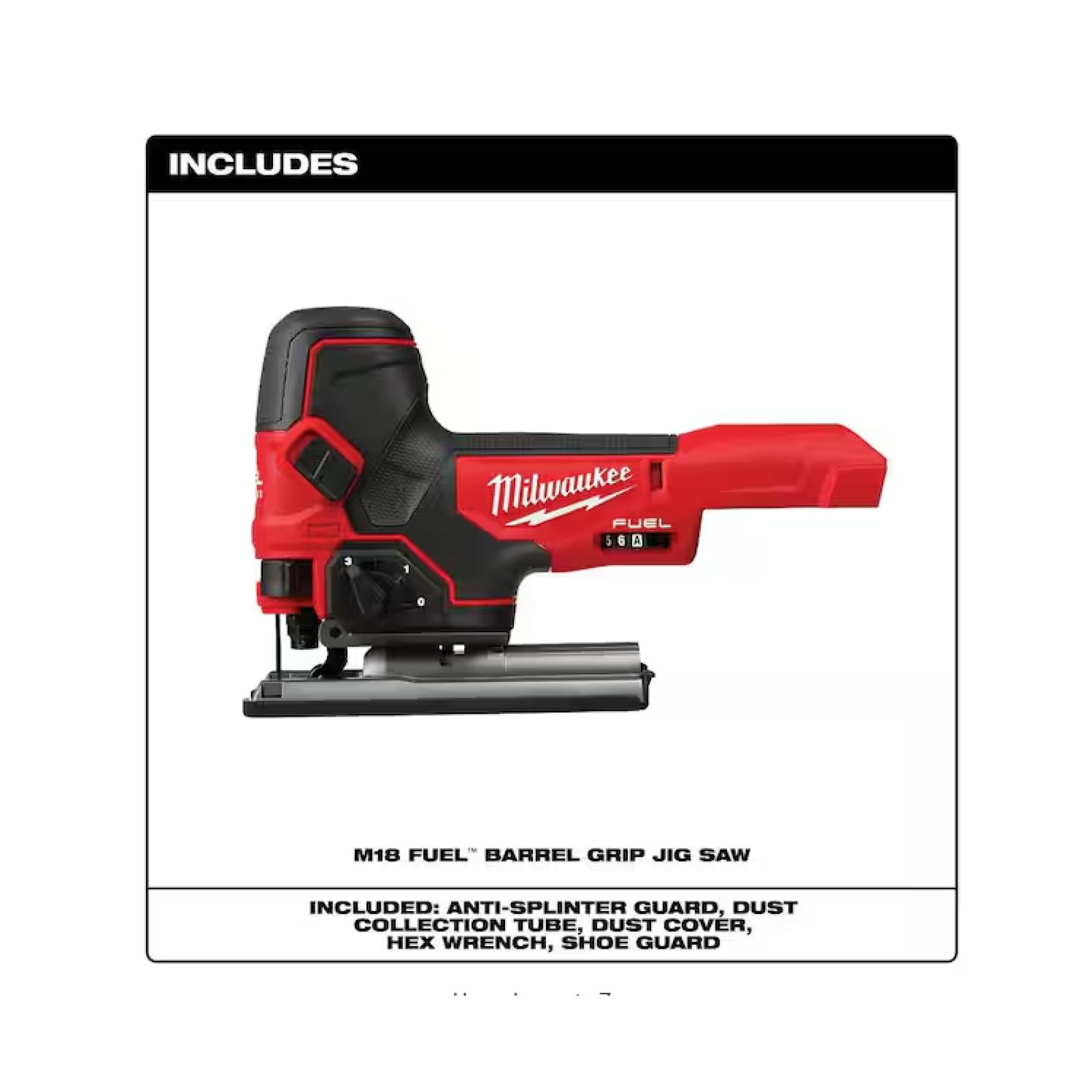 NEW! - Milwaukee M18 FUEL 18V Lithium-Ion Brushless Cordless Barrel Grip Jig Saw (Tool Only)