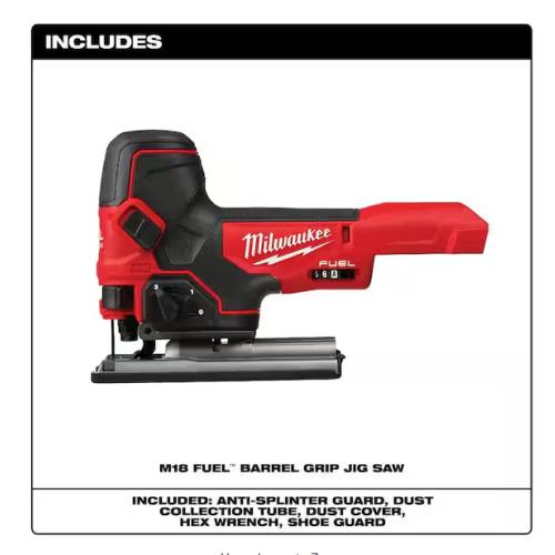 NEW! - Milwaukee M18 FUEL 18V Lithium-Ion Brushless Cordless Barrel Grip Jig Saw (Tool Only)