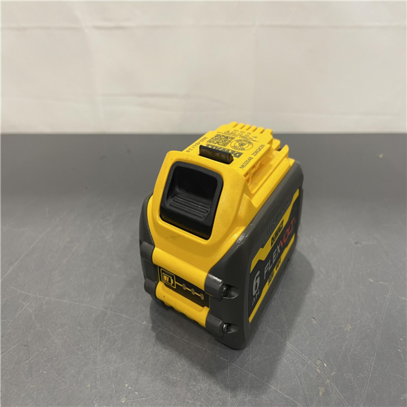 AS-IS - DEWALT FLEXVOLT 20V/60V MAX Lithium-Ion 6.0Ah Battery Pack with 6 Amp Output Charger