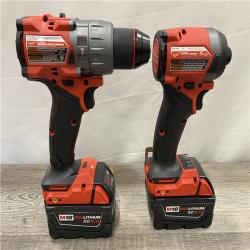 AS-IS Milwaukee FUEL 18V Lithium-Ion Brushless Cordless Hammer Drill and Impact Driver Combo Kit