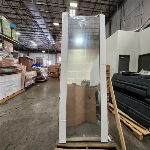 Phoenix Location Impact Plus 72 in. x 80 in. Beveled Edge Backed Mirror Aluminum Frame Glass Interior Closet Sliding Door with Chrome Trim