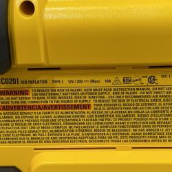 AS-IS DEWALT 20V MAX Cordless Electric Portable Inflator (Tool Only)