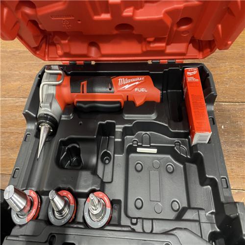 AS-IS MILWAUKEE M12 FUEL ProPEX Expander Tool with 1/2 in. - 1 in. RAPID SEAL ProPEX Expander Heads