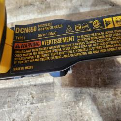 HOUSTON LOCATION - AS - IS DEWALT Cordless 20V MAX XR Angled Finish Nailer (Tool Only)