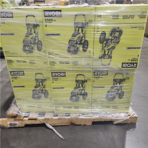 Dallas Location - NEW- RYOBI 2500 PSI 1.2 GPM High Performance Cold Water Electric Pressure Washer( Lot Of 10)