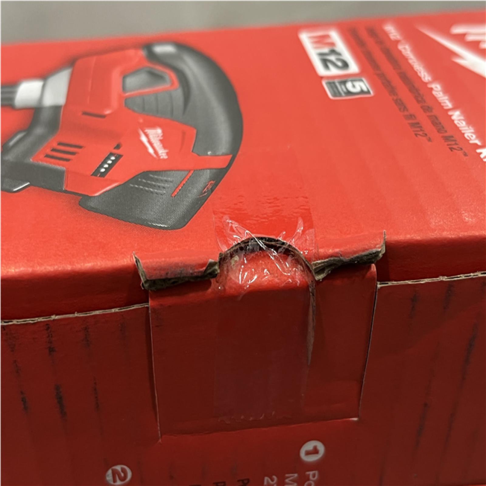 NEW - Milwaukee 12-Volt Lithium-Ion Cordless Palm Nailer Kit