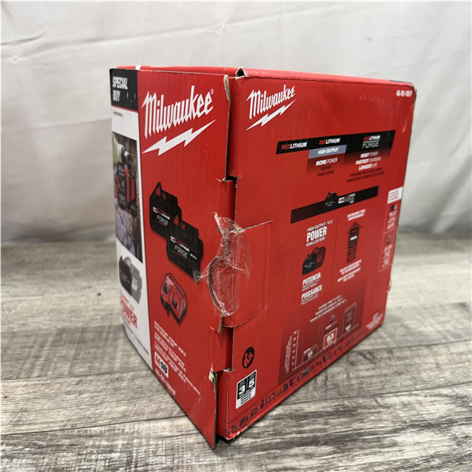 NEW - Milwaukee 18-Volt Lithium-Ion REDLITHIUM FORGE Starter Kit