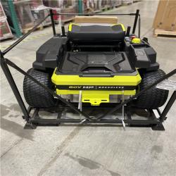 DALLAS LOCATION- RYOBI ZR3 80V HP Brushless Battery Cordless Electric 42 in. Zero Turn Riding Lawn Mower with (2) 14.0 Ah Batteries and Charger