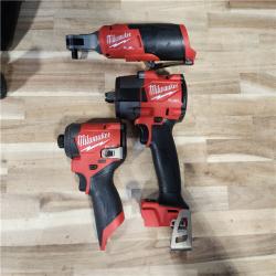 HOUSTON LOCATION - AS-IS MILWAUKEE 3 TOOL COMBO KIT W/ (3) BATTERY & CHARGER