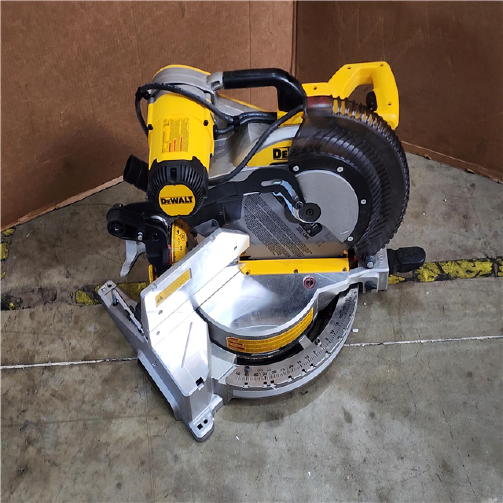 HOUSTON LOCATION - AS-IS DEWALT 12 in. 15 Amp Compound Double Bevel Miter Saw