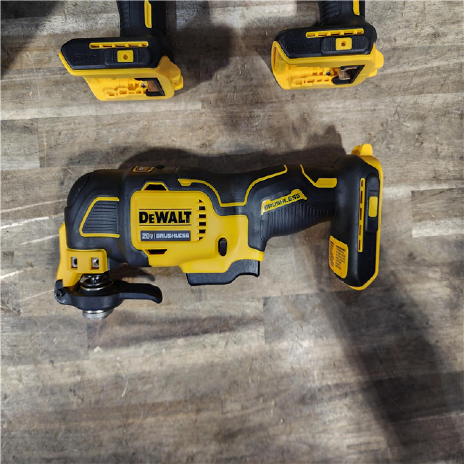 HOUSTON LOCATION - AS-IS DeWalt 20V MAX ATOMIC Cordless Brushless 3-Tool Combo Kit