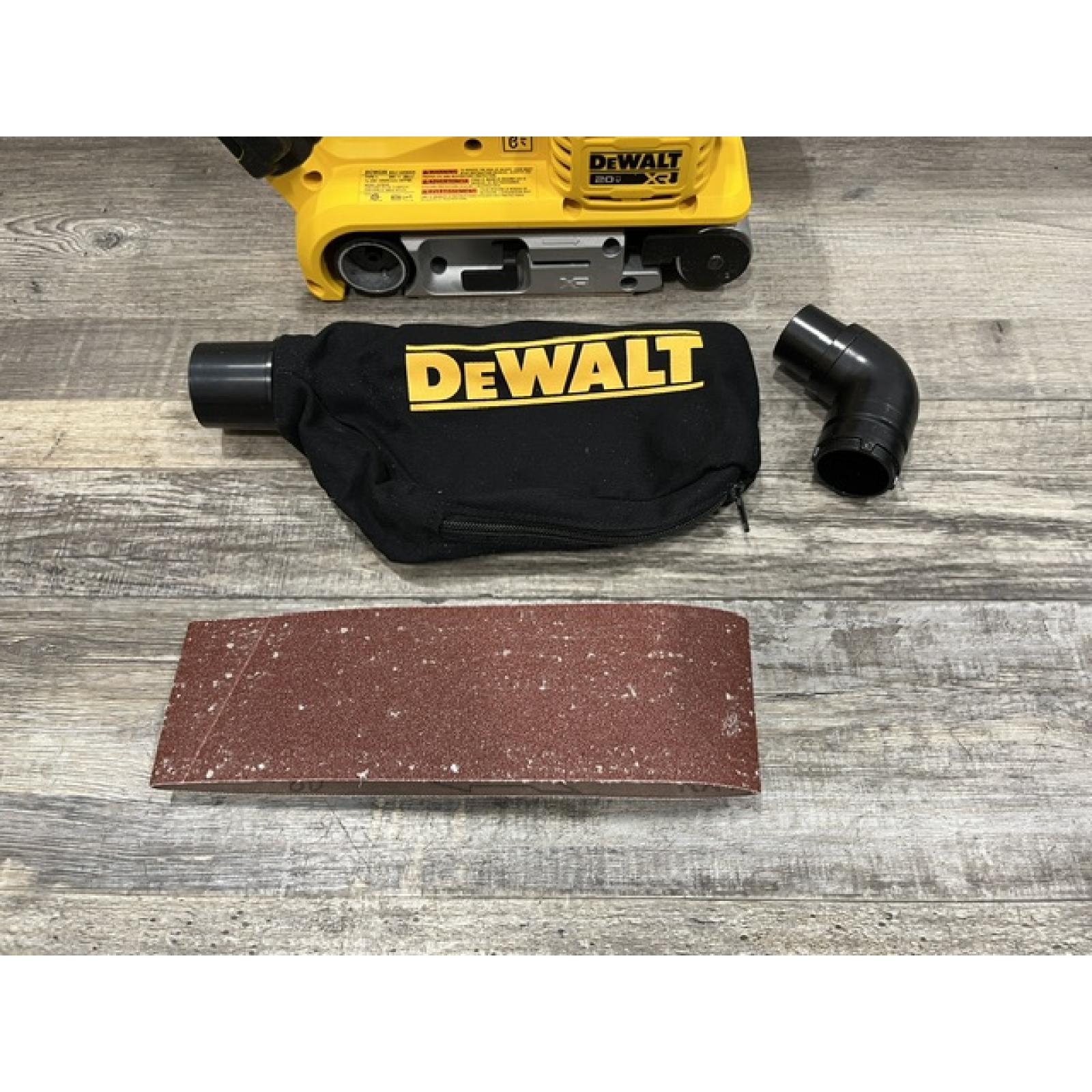 AS-IS DEWALT 20V MAX* XR Brushless Cordless Belt Sander (Tool-Only)