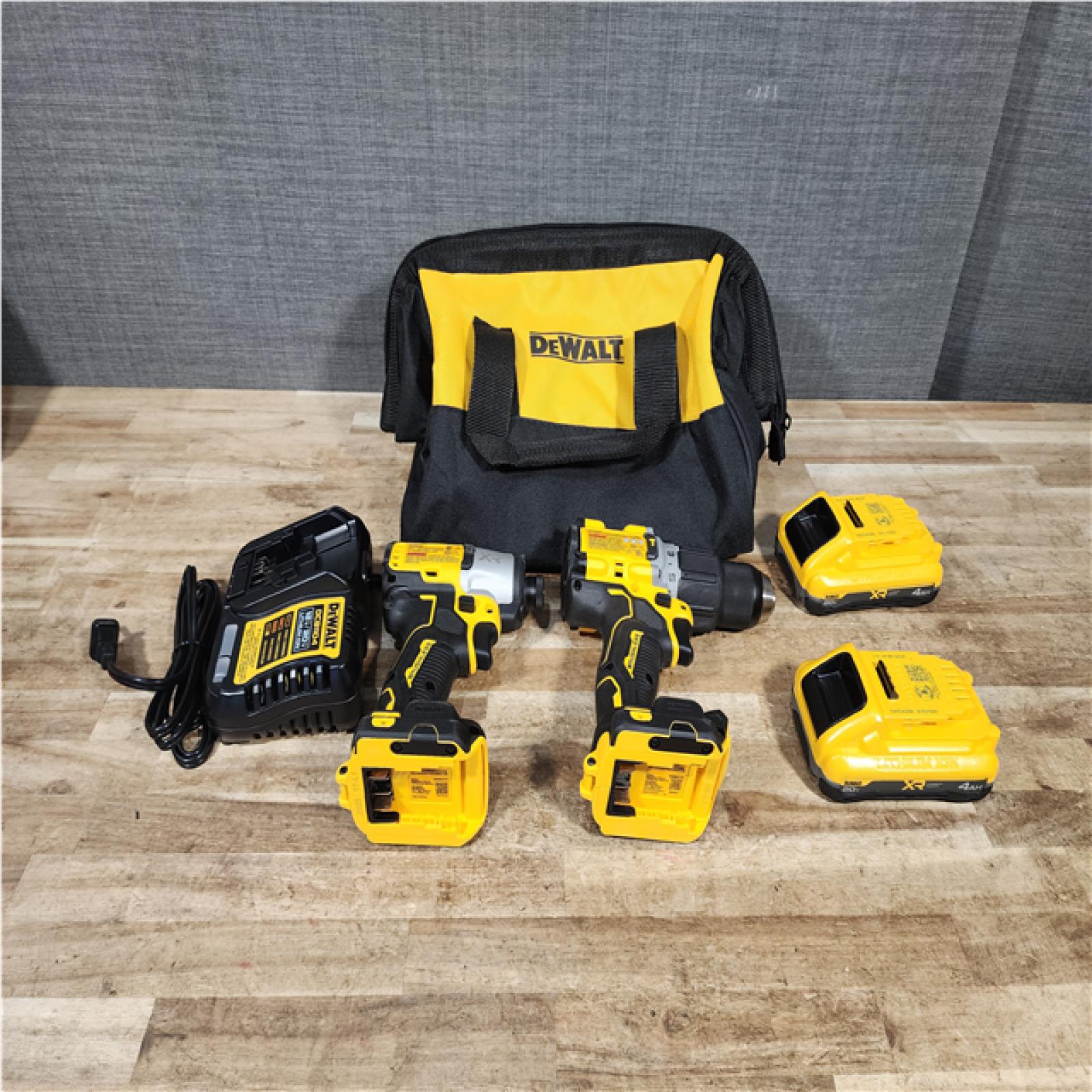 Houston Location AS-IS DEWALT 20V XR Lithium-Ion Cordless 2-Tool Combo Kit
