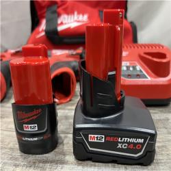 AS-IS Milwaukee FUEL 12-Volt Lithium-Ion Brushless Cordless Hammer Drill and Impact Driver Combo Kit