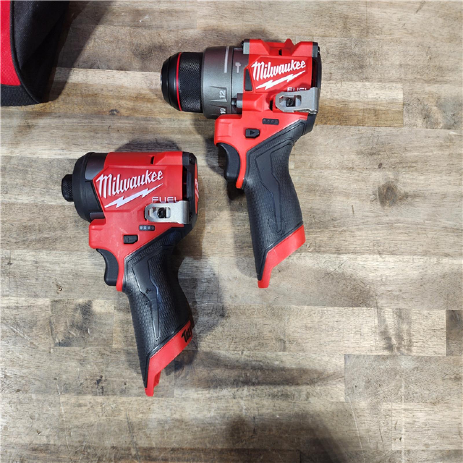 HOUSTON LOCATION - AS-IS Milwaukee 3497-22 12V Brushless Hammer Drill and Impact Driver Combo Kit