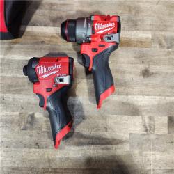 HOUSTON LOCATION - AS-IS Milwaukee 3497-22 12V Brushless Hammer Drill and Impact Driver Combo Kit